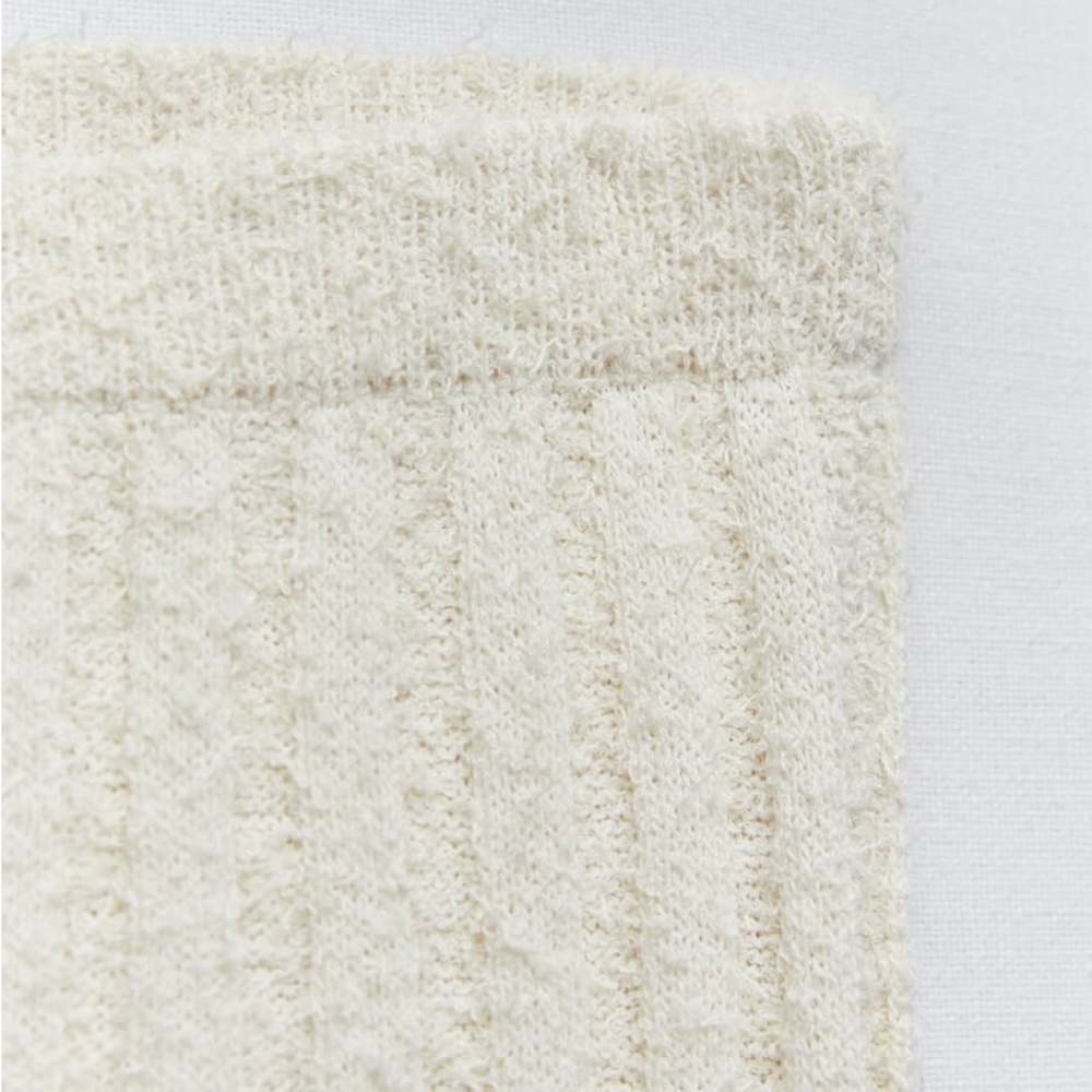 Zara Set - Ecru Cut Out Chenille Sweater & Skirt - Picture 17 of 17